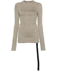 Rick Owens - Long Sleeve Denim T-Shirt - Lyst