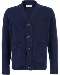 Kangra Cashmere - Cardigan Bottoni Con Tasche F - Lyst