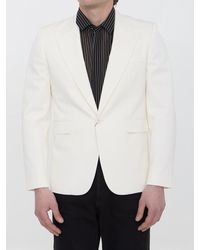 Saint Laurent - Wool Gabardine Jacket - Lyst