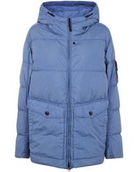 Stone Island - Garment Dyed Crinkle Reps Ny Recycled Nylon Short Parka - Lyst