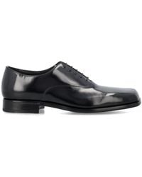 Prada - Brushed Leather Oxford Shoes - Lyst