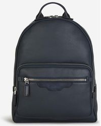 Santoni - Logo Leather Backpack - Lyst