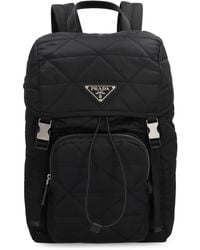 Prada - Logo Detail Re-nylon Backpack - Lyst