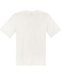Majestic Filatures - Short-sleeved T-shirt In Lyocell And Cotton - Lyst