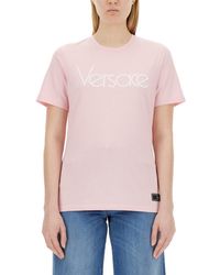 Versace - T-Shirt With 1978 Re-Edition Logo - Lyst