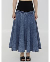 Alaïa - Skirt With Knit Band - Lyst