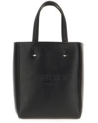Jimmy Choo - Smooth Leather Lenny N/S Tote Bag - Lyst