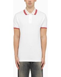 Etro - White Short Sleeved Polo Shirt With Logo Embroidery - Lyst