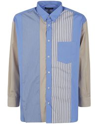 Comme des Garçons - Striped Shirt With Patch - Lyst