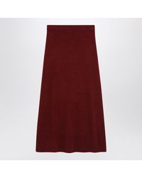 Max Mara - Raspberry Skirt In Stretch Knit - Lyst