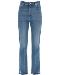Valentino High Waisted Flare Jeans - Blue