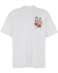 MSGM - Crewneck T-Shirt - Lyst
