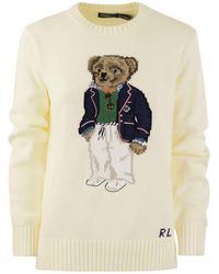 Polo Ralph Lauren - Bear Cotton Crew-neck Polo Shirt - Lyst