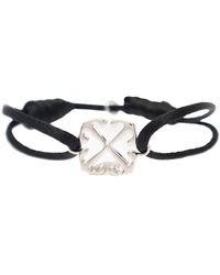 Off-White c/o Virgil Abloh Off White Arrow-embellished Leather Bracelet in  Black for Men