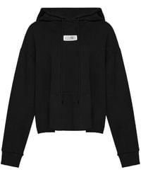 MM6 by Maison Martin Margiela - Logo Cotton Hoodie - Lyst