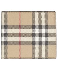 Burberry - Coated Canvas Wallet - Lyst
