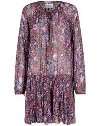 Isabel Marant - 'Bess' Wine-Colored Viscose Dress - Lyst