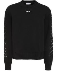 Off-White c/o Virgil Abloh - Cotton Crew-neck Sweater - Lyst