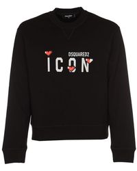 DSquared² - Icon-print Sweatshirt - Lyst