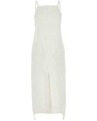 Courreges - White Twill Dress - Lyst