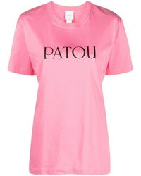 Patou - Logo-print Organic Cotton T-shirt - Lyst