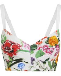 Dolce & Gabbana - Floral Bralette Top - Lyst