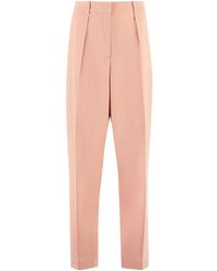 Pinko - Pietra High-waist Tapered-fit Trousers - Lyst