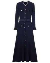 Self-Portrait - Midi Dress With Belt - Lyst