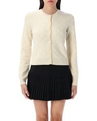 Marine Serre - Moon Jacquard Knit Fitted Cardigan - Lyst