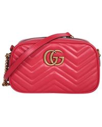 Gucci - GG Marmont Quilted Leather Crossbody Bag - Lyst
