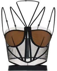 Nensi Dojaka - 'Sheer Corset' Top - Lyst