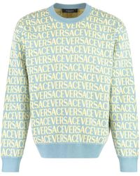 Versace - Cotton Crew-neck Sweater - Lyst