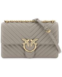 Pinko - Chevron Quilted 'classic Love Bag One' - Lyst