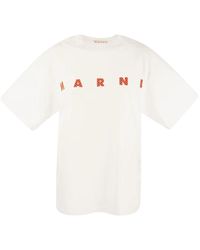 Marni - T-Shirt With Logo - Lyst