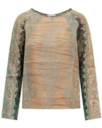 Pierre Louis Mascia - Silk Blouse With Floral Print - Lyst