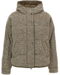 Brunello Cucinelli - Reversible Down Jacket Puffer Jackets - Lyst