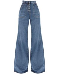 Etro - Jeans With Back Foliage Motif - Lyst