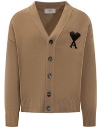 Ami Paris - Ami Alexandre Mattiussi Cardigan With Logo - Lyst