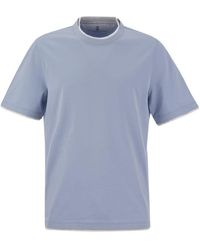 Brunello Cucinelli - Slim Fit Crew-neck T-shirt In Lightweight Cotton Jersey - Lyst