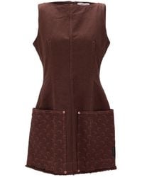 Marine Serre - Moon Jacquard Twill Mini Dress - Lyst