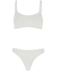 Hunza G - 'Phoebe' Bikini With Twisted Straps And Scoop Neck - Lyst