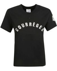 Courreges - Logo Print T-Shirt - Lyst