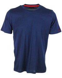 Kiton - Short-sleeved Crew Neck T-shirt In Very Soft Cotton With Logo On The Sleeve - Lyst