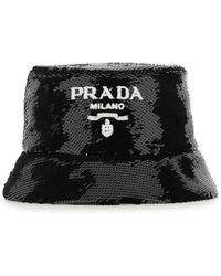 Prada - Sequin Bucket Hat - Lyst