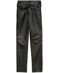 Isabel Marant - Chazia Leather Trousers - Lyst