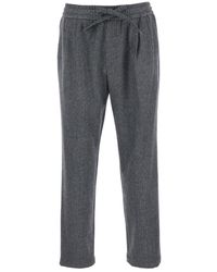 Dolce & Gabbana - Pants With Elastic Drawstring Waist And Pleated D - Lyst
