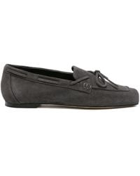 Aeyde - Jasper Cow Suede Leather Charcoal - Lyst