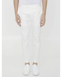 PT Torino - White Cotton Trousers - Lyst