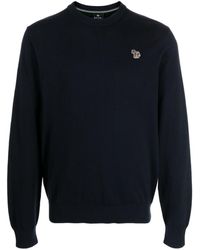 PS by Paul Smith - Zebra Logo Organic Cotton Sweater - Lyst