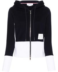 Thom Browne - Color Block Classic Loopback Zip-Up Hoodie - Lyst